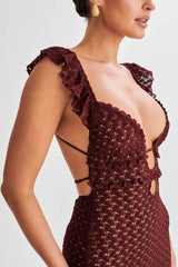 Ezra Lace Maxi Elbise - Erik