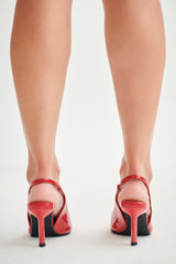 Dasha Patent Askılı Topuklu Ayakkabı - Kırmızı