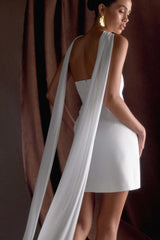 Orellia Askısız Mini Elbise - Fildişi