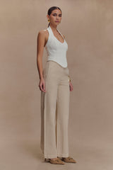 Rayne Geniş Paça Kot Pantolon - Taş Yıkama