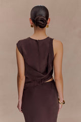 Violeta Asimetrik Üst - Bitter Çikolata