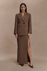 Mateo Büyük Boy Blazer - Kakao Kahverengi