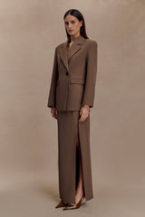 Mateo Büyük Boy Blazer - Kakao Kahverengi