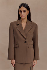 Mateo Büyük Boy Blazer - Kakao Kahverengi