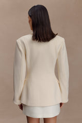 Wesley Yapılandırılmış Blazer - Tereyağlı Krema