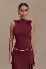 Bridget Slinky Kapüşonlu Sırt Üstü - Bordo