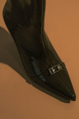 Astra Patent Suni Deri Tokalı Bot - Haki