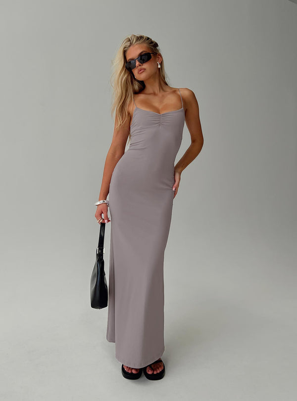 Arabellia Maxi Elbise Gri