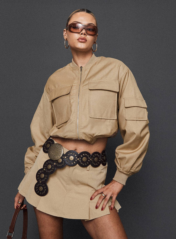 Celestine Bomber Ceket Kum