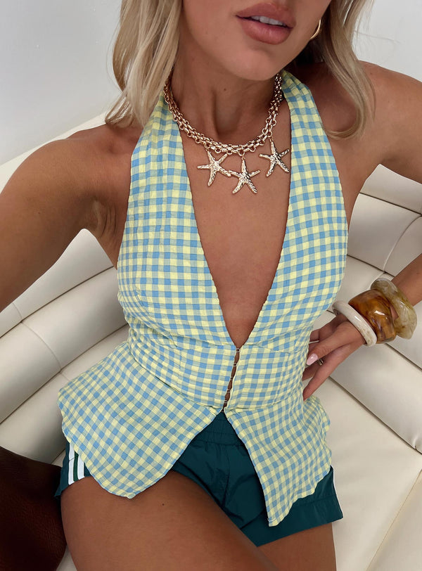 Becci Halter Üst Çok Renkli