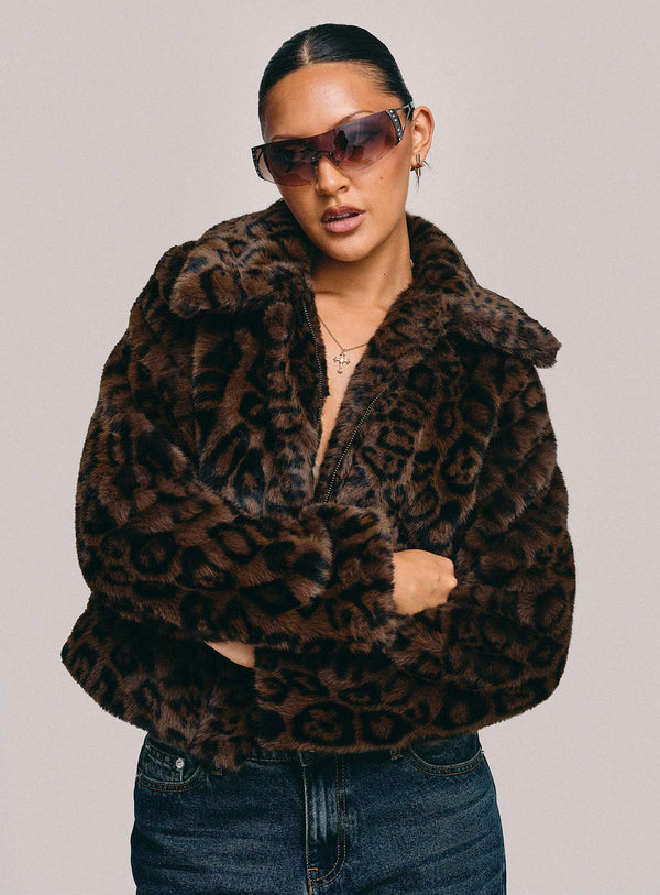 Popstar Ceket Çikolatalı Çita