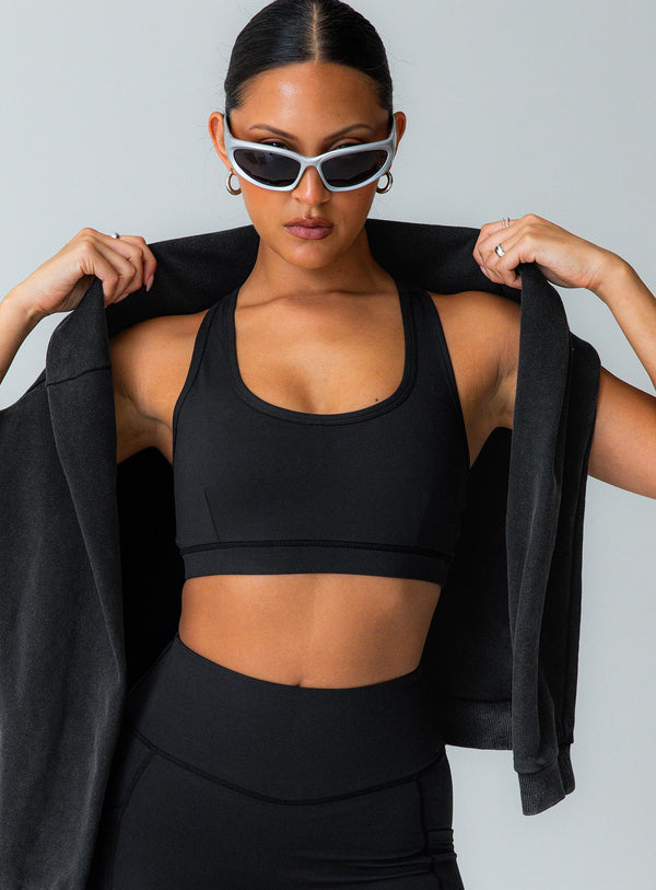 Energised Activewear Üst Siyah