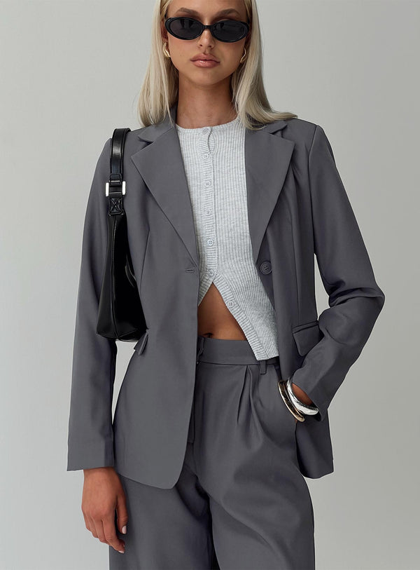 Rahat Blazer Kömür
