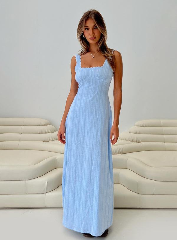 Dasha Maxi Elbise Mavi