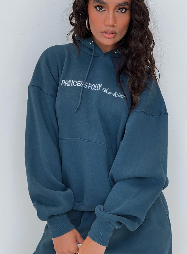 Prenses Polly Kapüşonlu Sweatshirt Blok / El Yazısı Yazı Tahtası