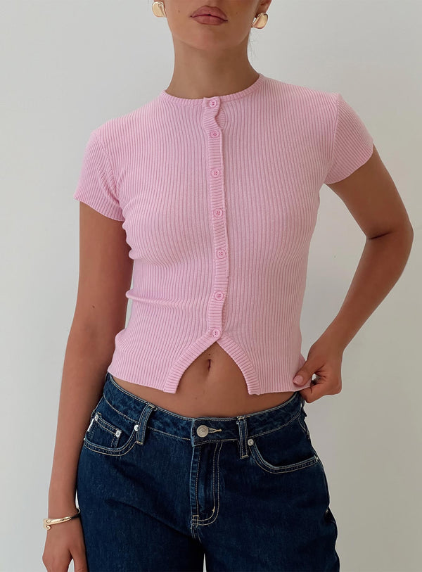 Suzu Örgü Üst Pembe