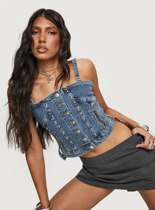 Yappa Denim Üst Orta Yıkama