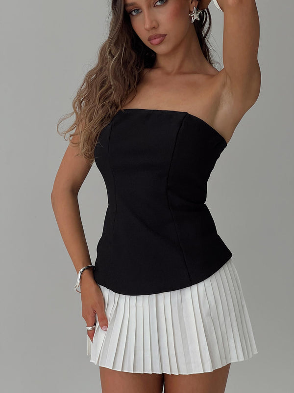 Obsessed Straplez Mini Elbise Siyah