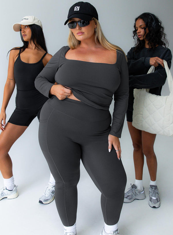 Achieve Activewear Tayt Gri Curve