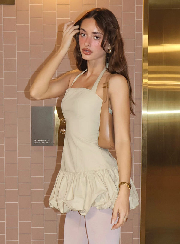 Sofia Mini Elbise Mısır İpeği