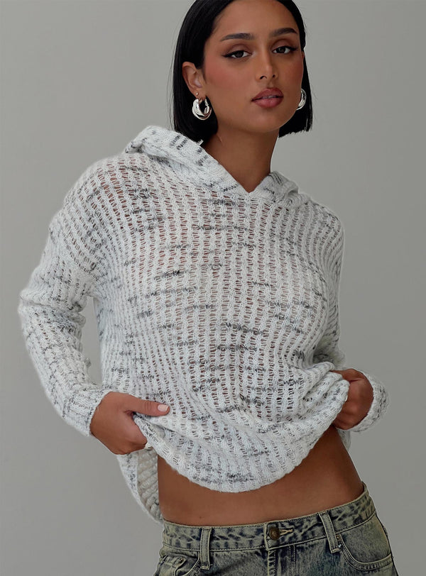 Magaly Örgü Kazak Gri