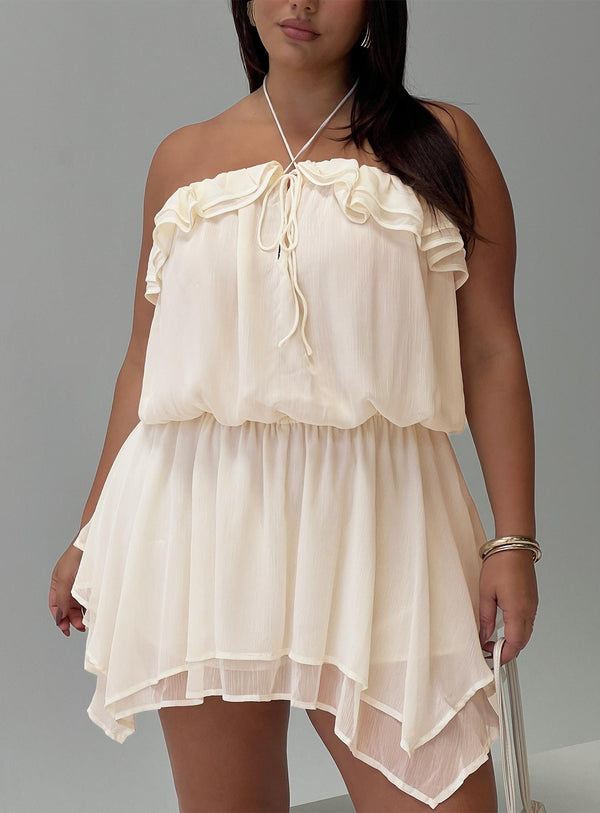 Soul Survivor Playsuit Krem Kavisli