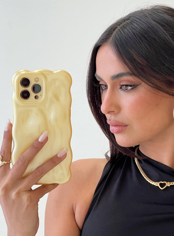 Maceline İphone Kılıfı Sarı