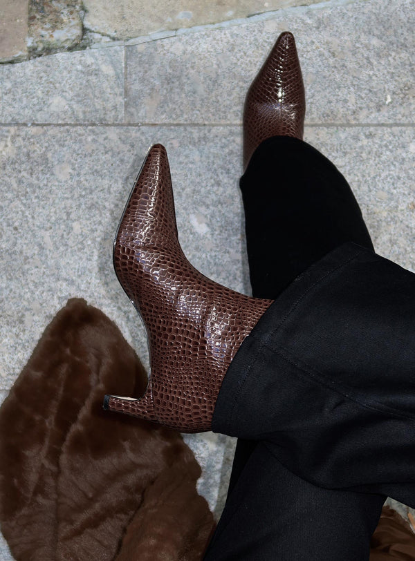 Brayan Boots Çikolatalı Timsah