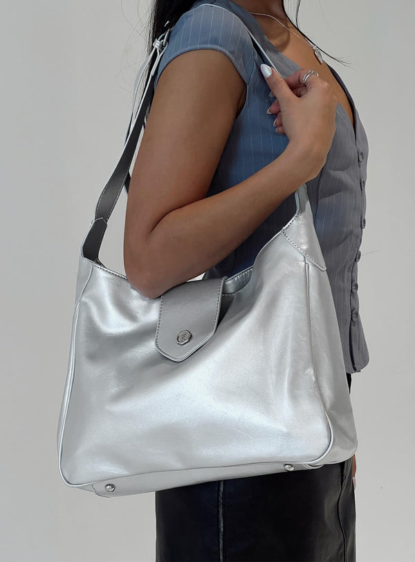 Moonage Tote Çanta Gümüş