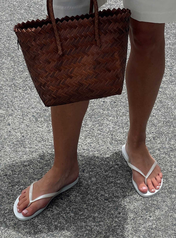 Havaianas Slim Basic Parmak Arası Terlik Metalik Beyaz
