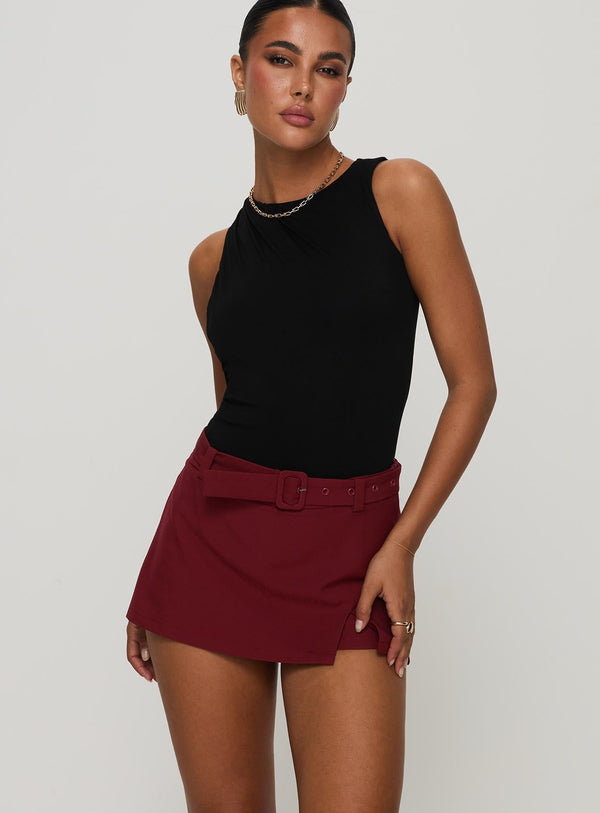 Center Stage Cut Out Bodysuit Siyah