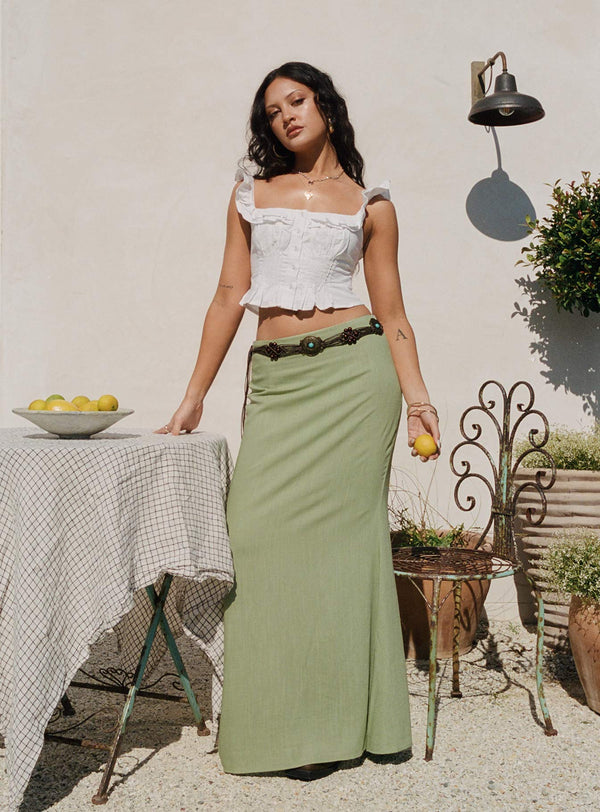 Sophia Maxi Etek Yeşil