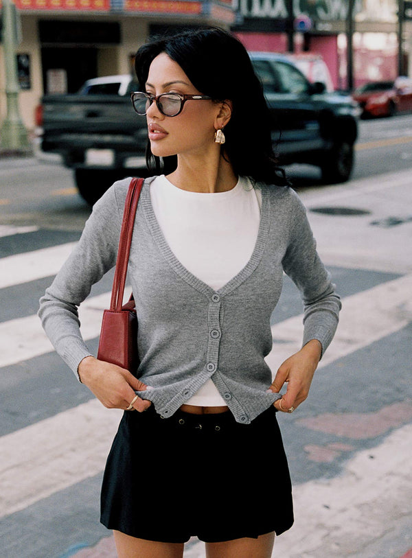 York Cardigan Gri Marle