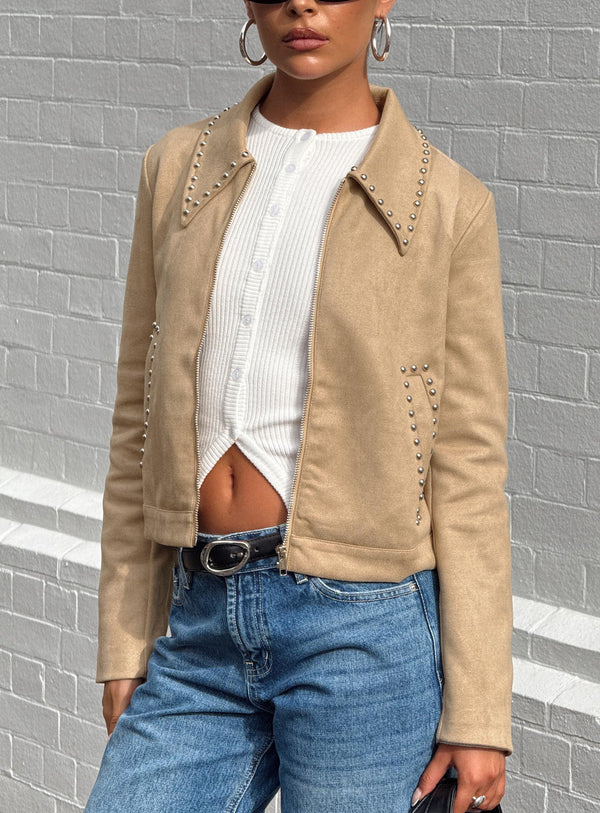 Hurleigh Suni Süet Ceket Kahverengi