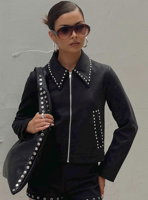 Hurleigh Suni Süet Ceket Siyah