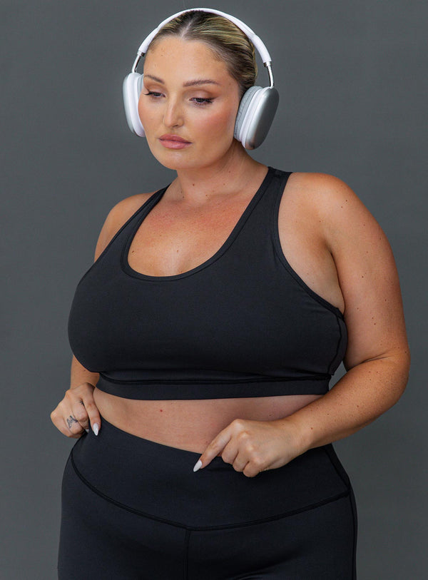 Energised Activewear Üst Siyah Curve
