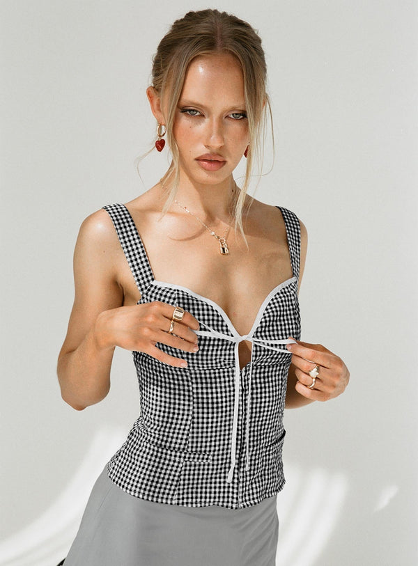 Armoire Gingham Üst Çok Renkli