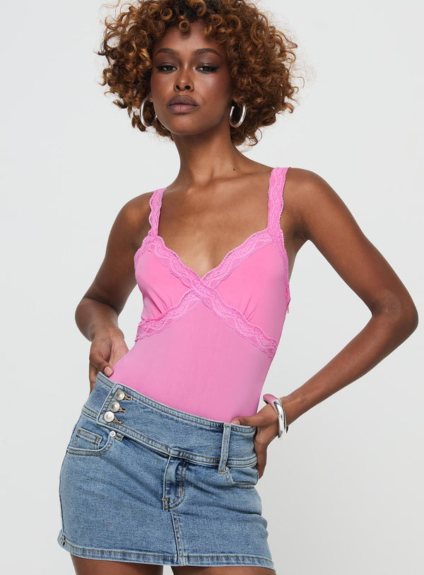 Girlz Bodysuit Pembe