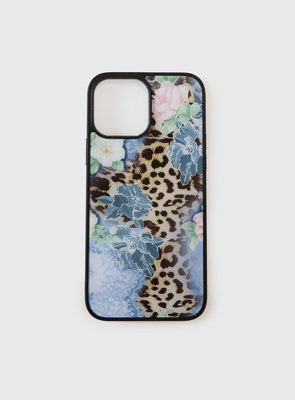 Elayna İphone Kılıfı Leopar Çiçekli