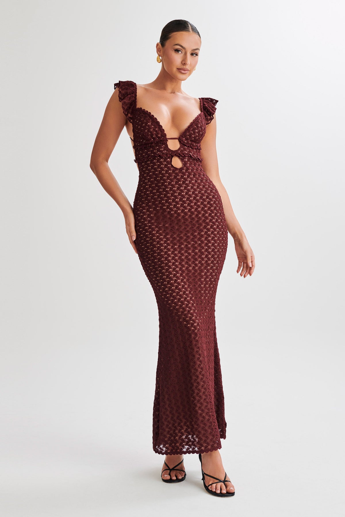 Ezra Lace Maxi Elbise - Erik