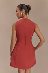 Winona Kesimli Mini Elbise - Chilli