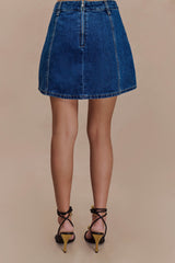 Rosalyn Mini Denim Şort - Lacivert