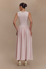 Sharon Scuba Jersey Midi Elbise - Bale Pembesi