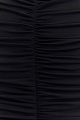 Delaney Slinky Ve File Uzun Elbise - Siyah