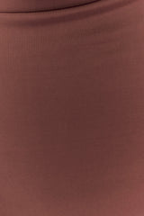 Madison Straplez Slinky Maxi Elbise - Çikolata