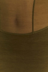 Maryk File Mini Elbise - Haki