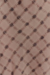 Silvana Şifon Uzun Elbise - Yılan Desenli Mocha Desenli