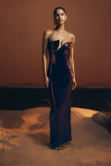 Winston Askısız Payetli Uzun Elbise - Erik