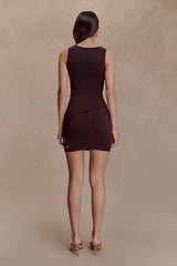 Brock Asimetrik Yaka Örgü Üst - Bitter Çikolata