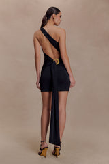 Claudette Slinky Mini Elbise (Donanımlı) - Siyah